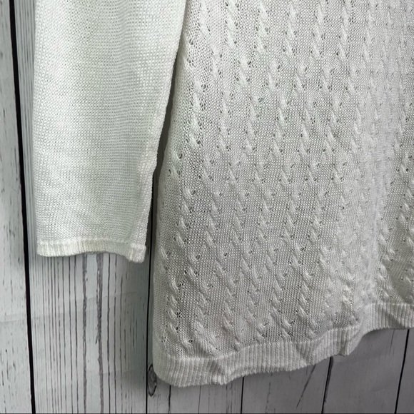 Tommy Bahama 100% linen white sweater - Picture 4 of 8